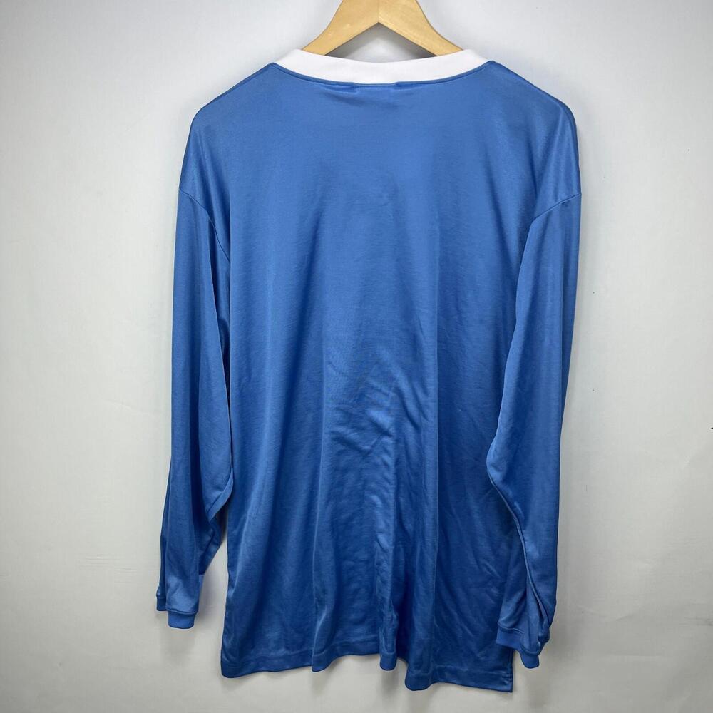 Vintage 90s Adidas Soccer Jersey Long Sleeve Shirt XL - Picture 7 of 8
